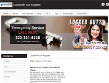 Tablet Screenshot of locksmith-losangeles-ca.com